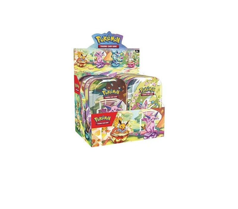 Pokémon TCG: Scarlet & Violet Prismatic Evolutions - Mini Tin Display