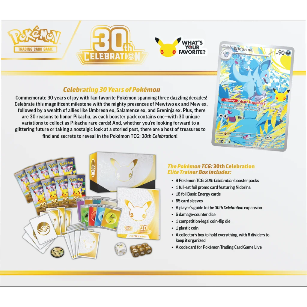 Pokémon 30th Celebration Elite Trainer Box