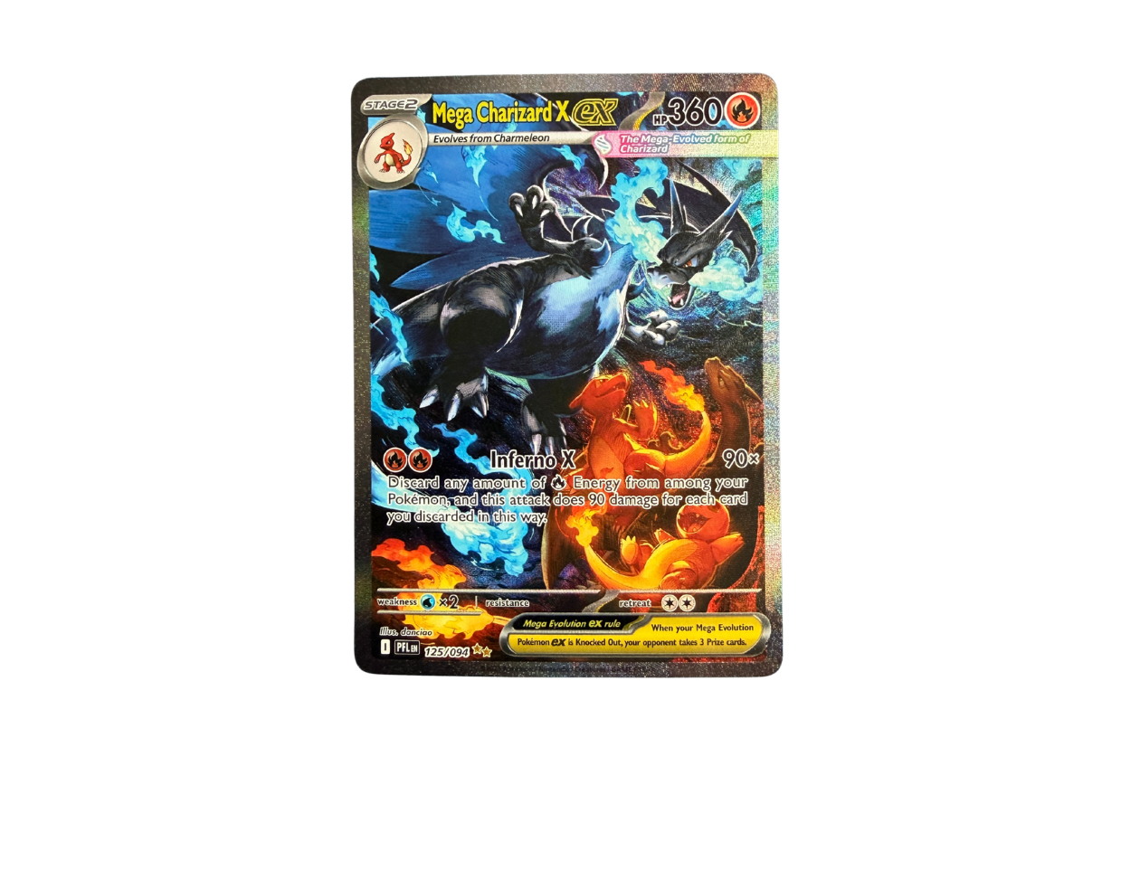 Mega Charizard X ex (PFL 125) - Phantasmal Flames