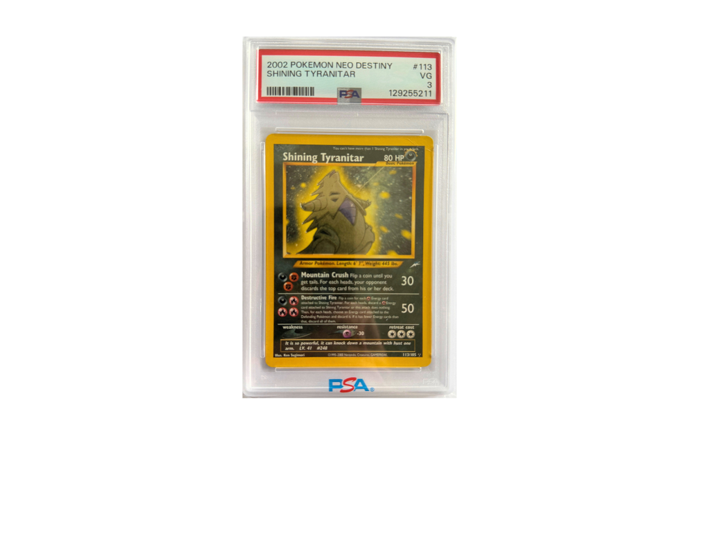 Pokémon Shining Tyranitar (NDE 113) - PSA 3 - Neo Destiny