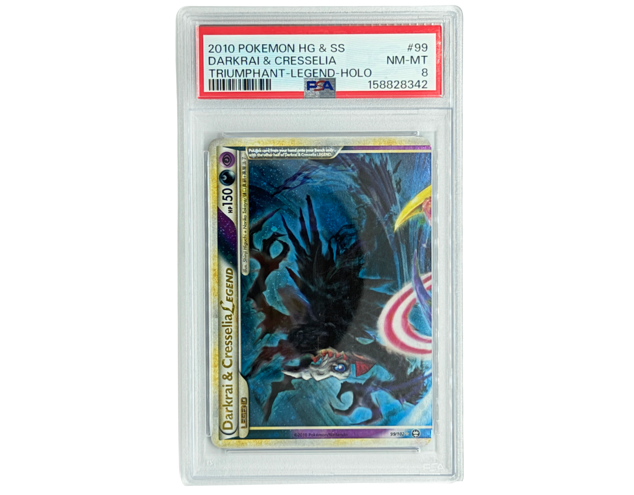 Darkrai & Cresselia LEGEND (TM 99) - PSA 8 -  Triumphant