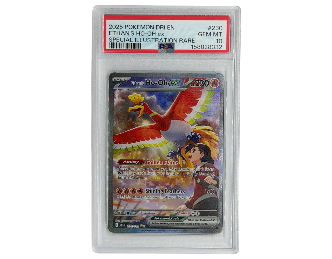 Pokémon Ethan's Ho-Oh ex (DRI 230) - PSA 10 -  Destined Rivals