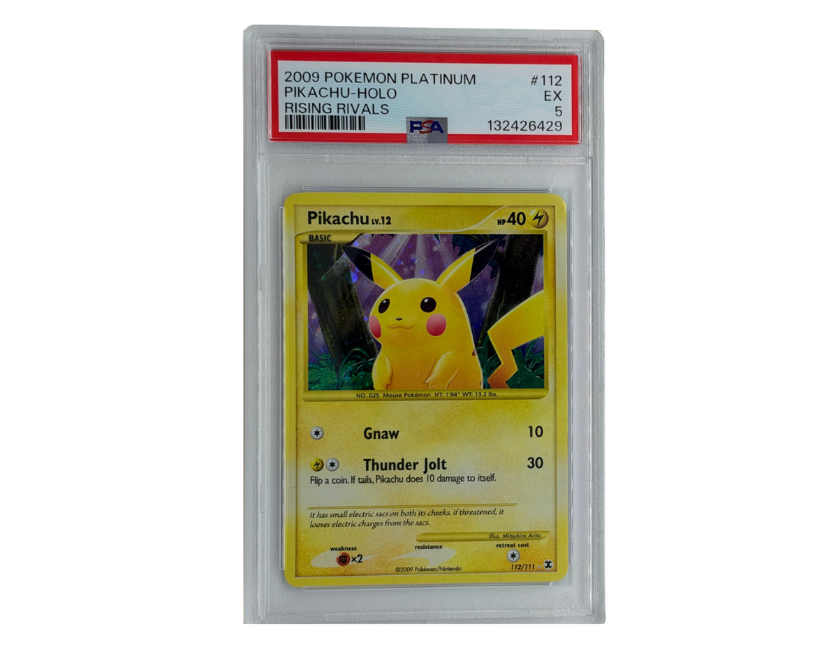 Pokémon Pikachu Lv.12 (RR 112) - PSA 5 - Rising Rivals