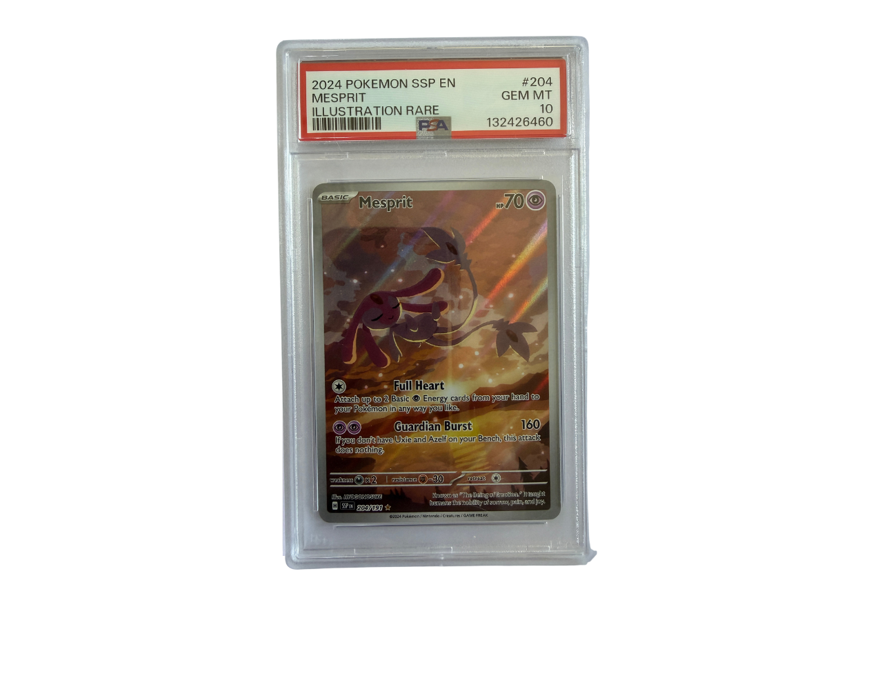 Pokémon Mesprit (SSP 204) - PSA 10 - Surging Sparks