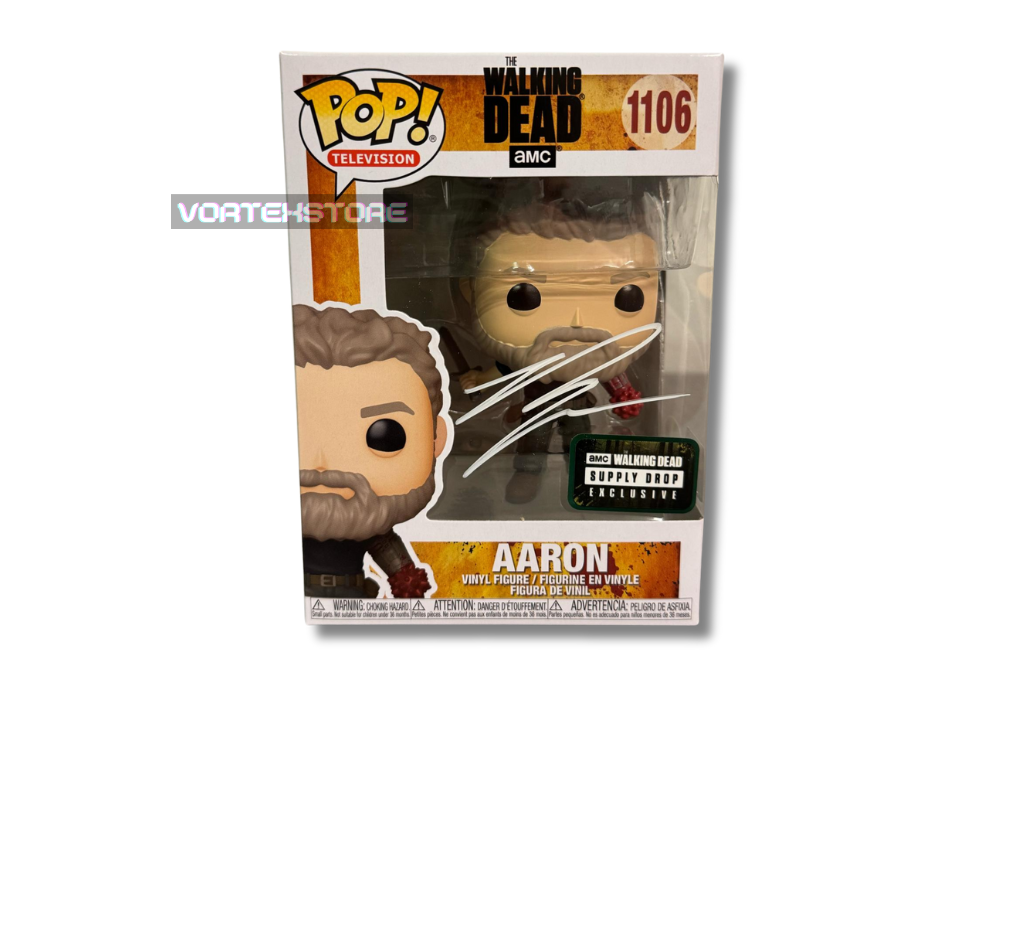 Funko Pop! #1106 The Walking Dead: Aaron - podepsaný hercem Ross Marquand