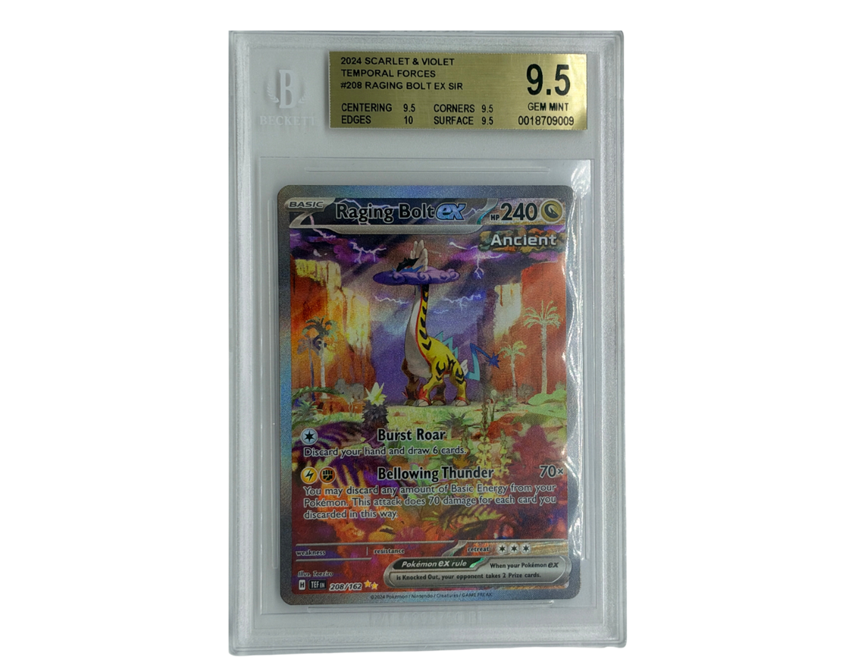 Pokémon Raging Bolt ex (TEF 208) - Beckett 9.5 - Temporal Forces