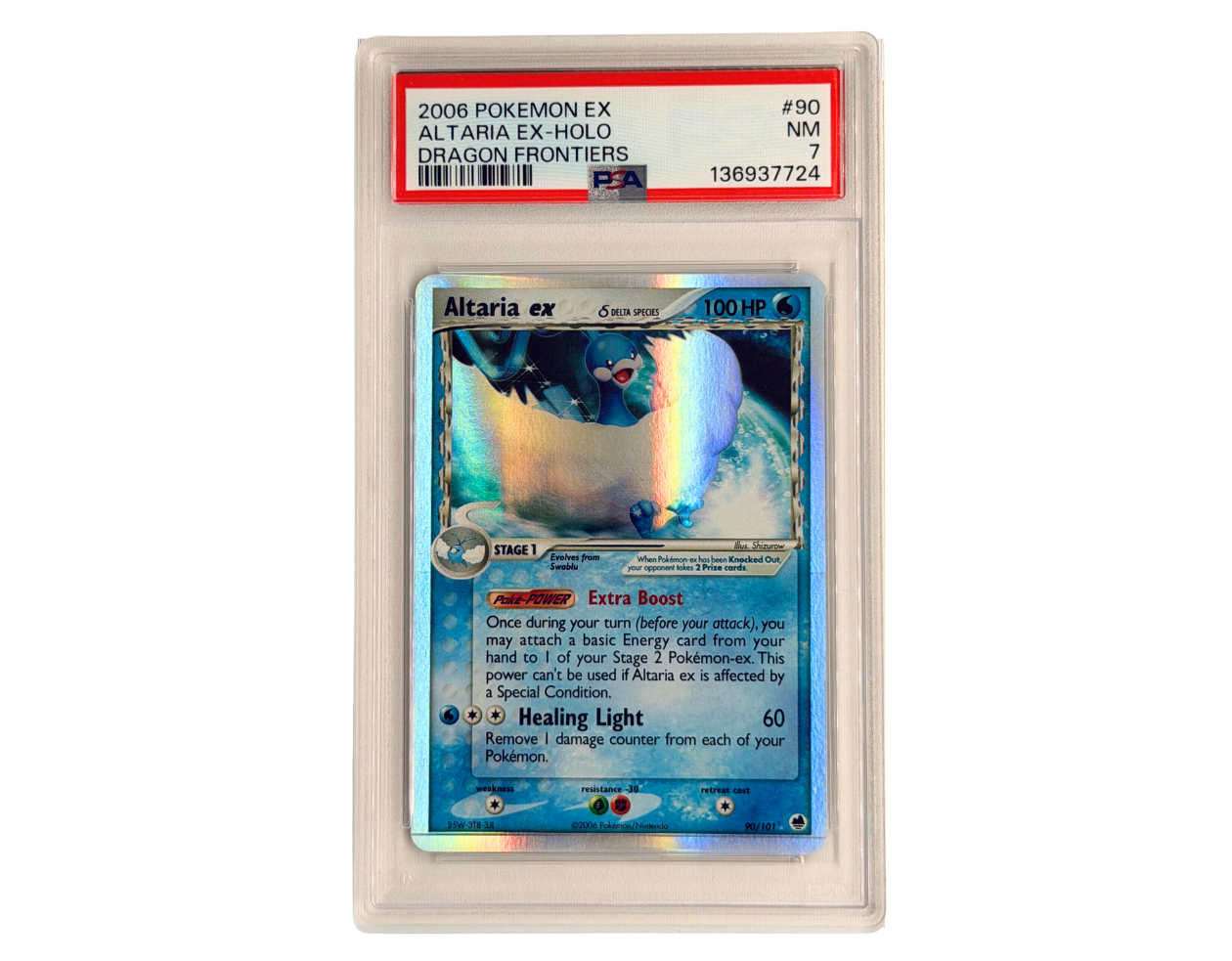 Pokémon Altaria ex δ Delta Species (DF 90) - PSA 7-  EX Dragon Frontiers