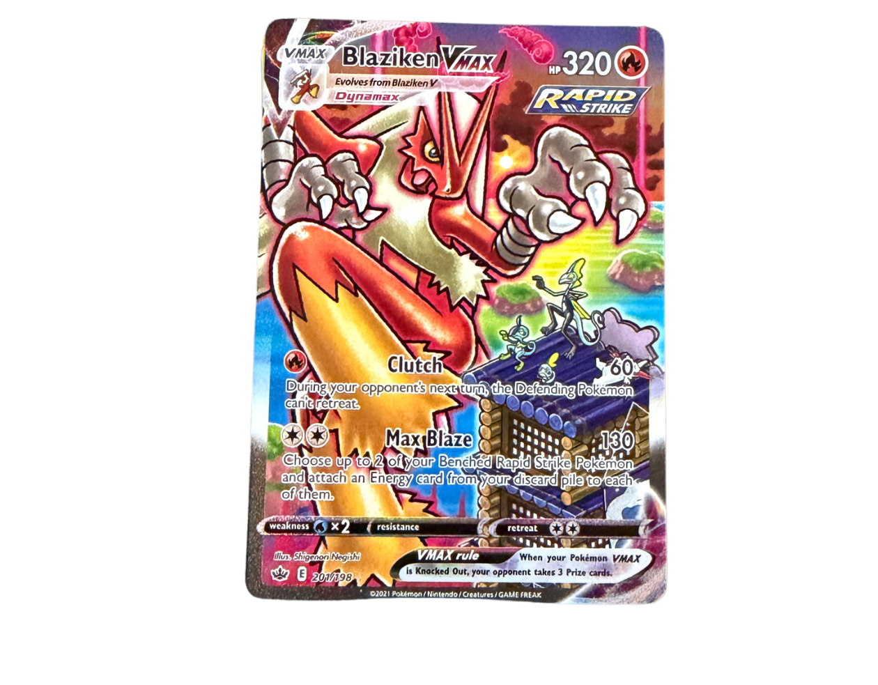 Pokémon Blaziken VMAX (CRE 201) - Chilling Reign