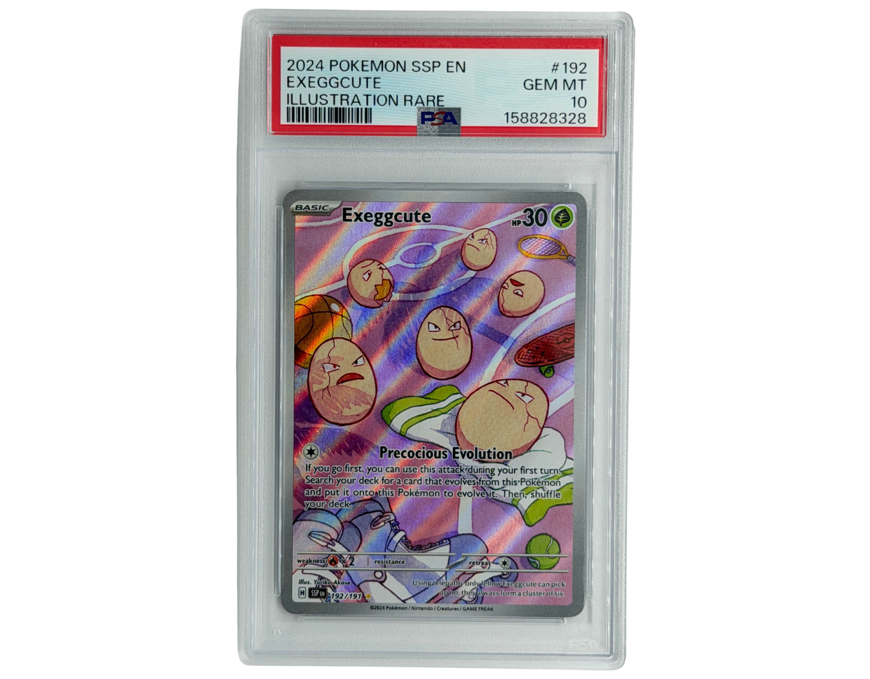 Pokémon Exeggcute (SSP 192) - PSA 10 -  Surging Sparks