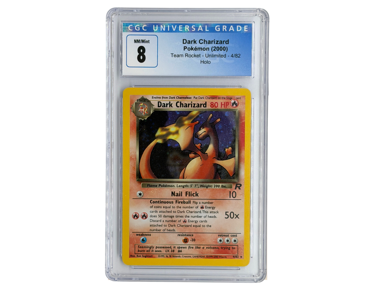 Pokémon Dark Charizard (TR 4) - CGC 8 -  Team Rocket