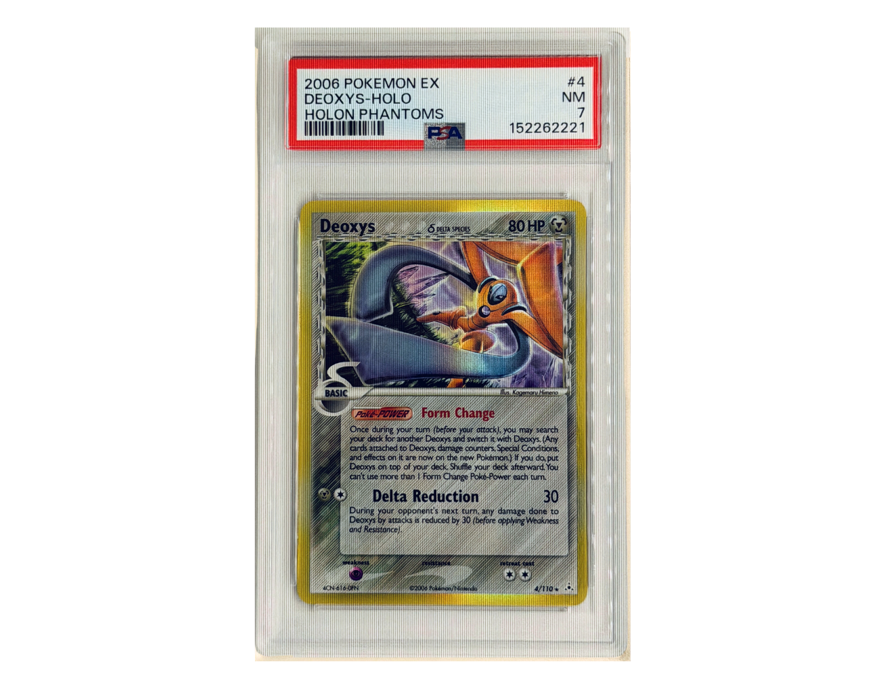 Pokémon Deoxys δ Delta Species (HP 4) - PSA 7 -  EX Holon Phantoms -