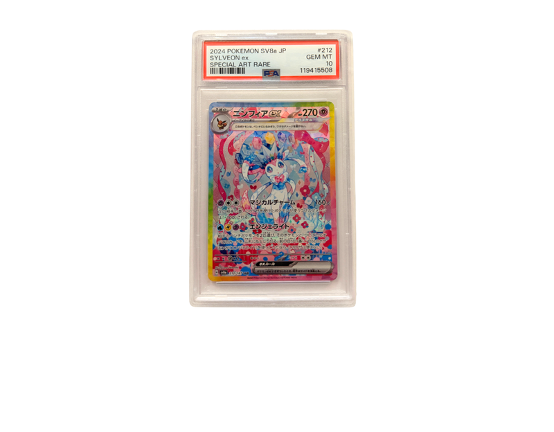 Pokémon Sylveon ex (sv8a 212) PSA 10 - Terastal Festival ex