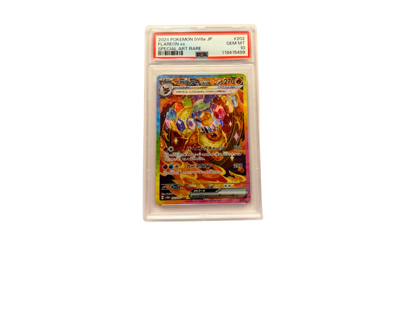 Pokémon Flareon ex (sv8a 202) PSA 10 - Terastal Festival ex
