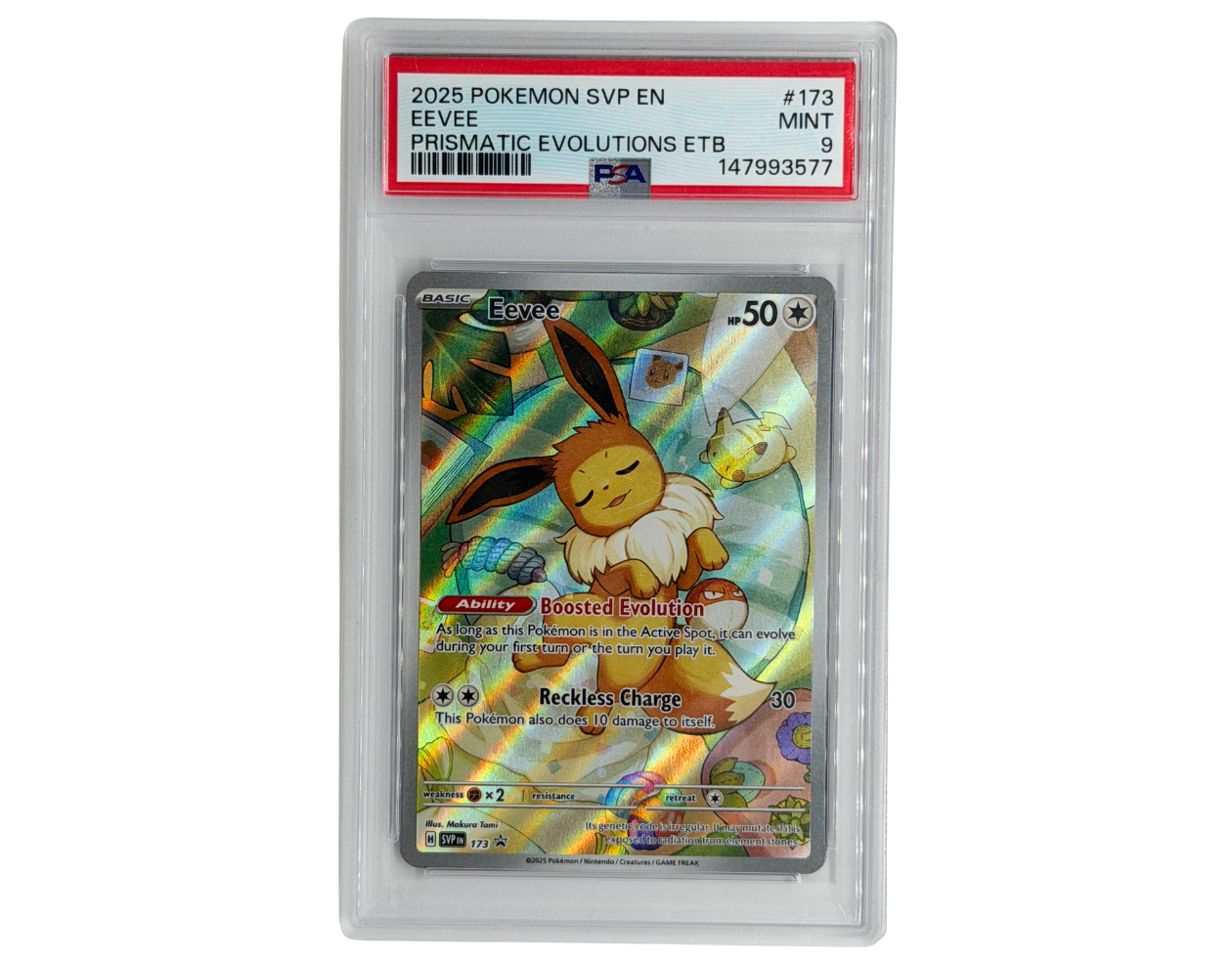 Pokémon Eevee (SVP 173) - PSA 9 -  SV Black Star Promos