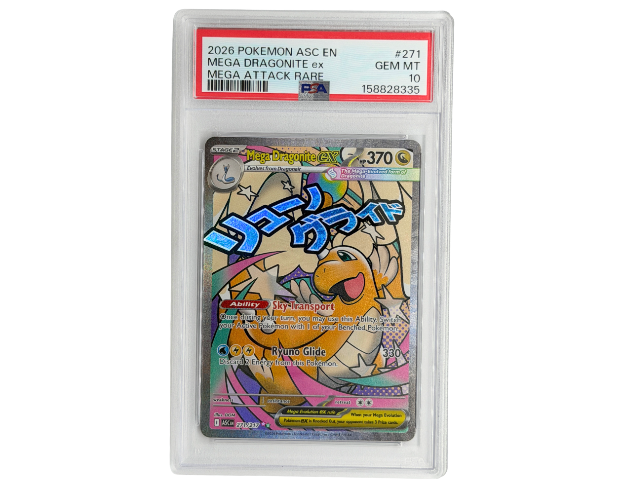 Pokémon Mega Dragonite ex (ASC 271) - PSA 10 -  Ascended Heroes