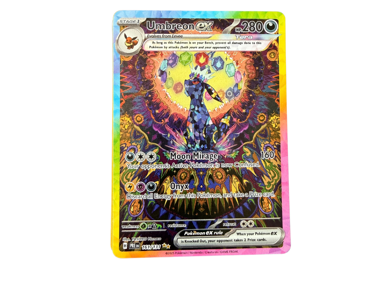 Pokémon Umbreon ex (PRE 161) - Prismatic Evolutions