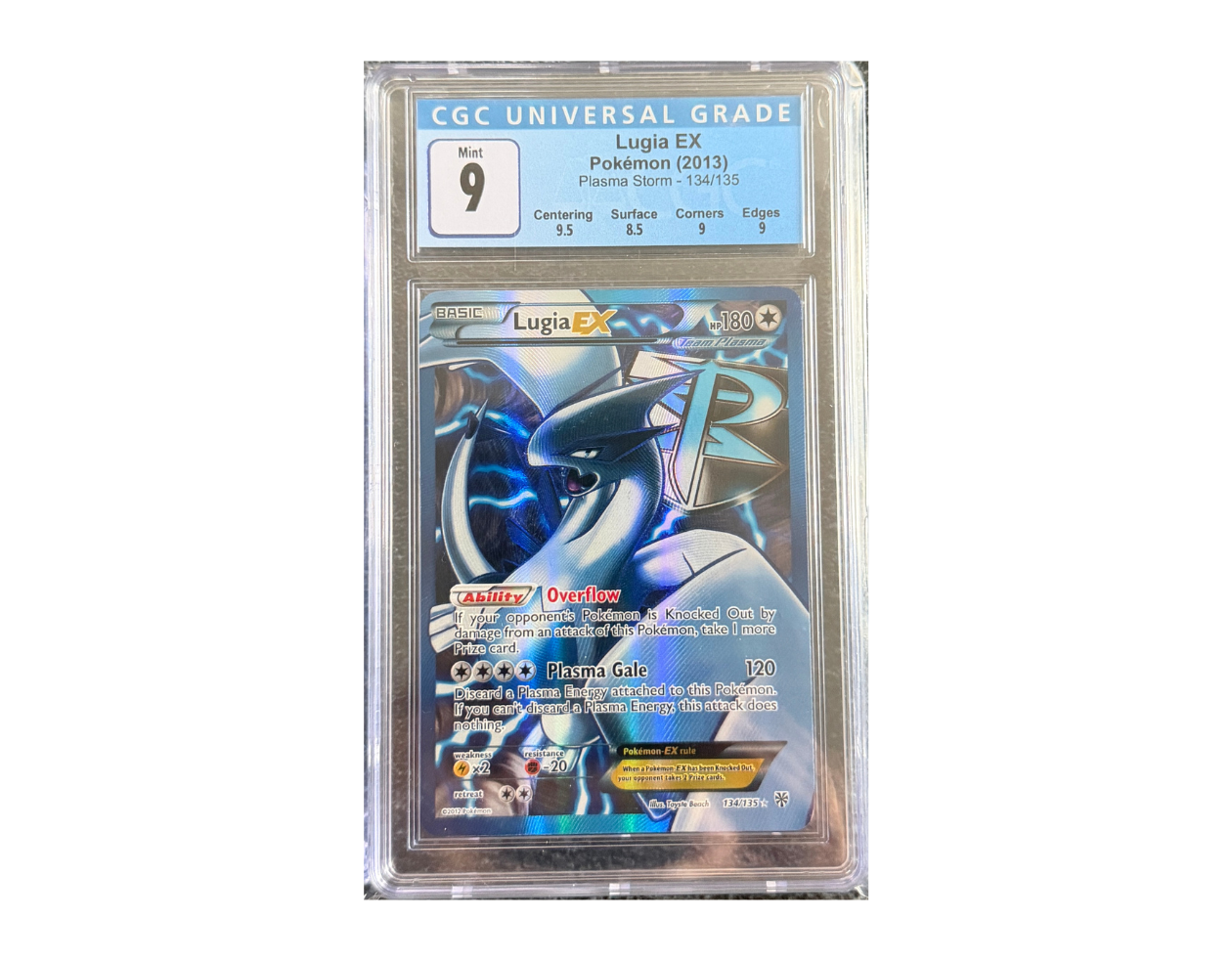 Pokémon Lugia EX (PLS 134) - Plasma Storm - CGC 9
