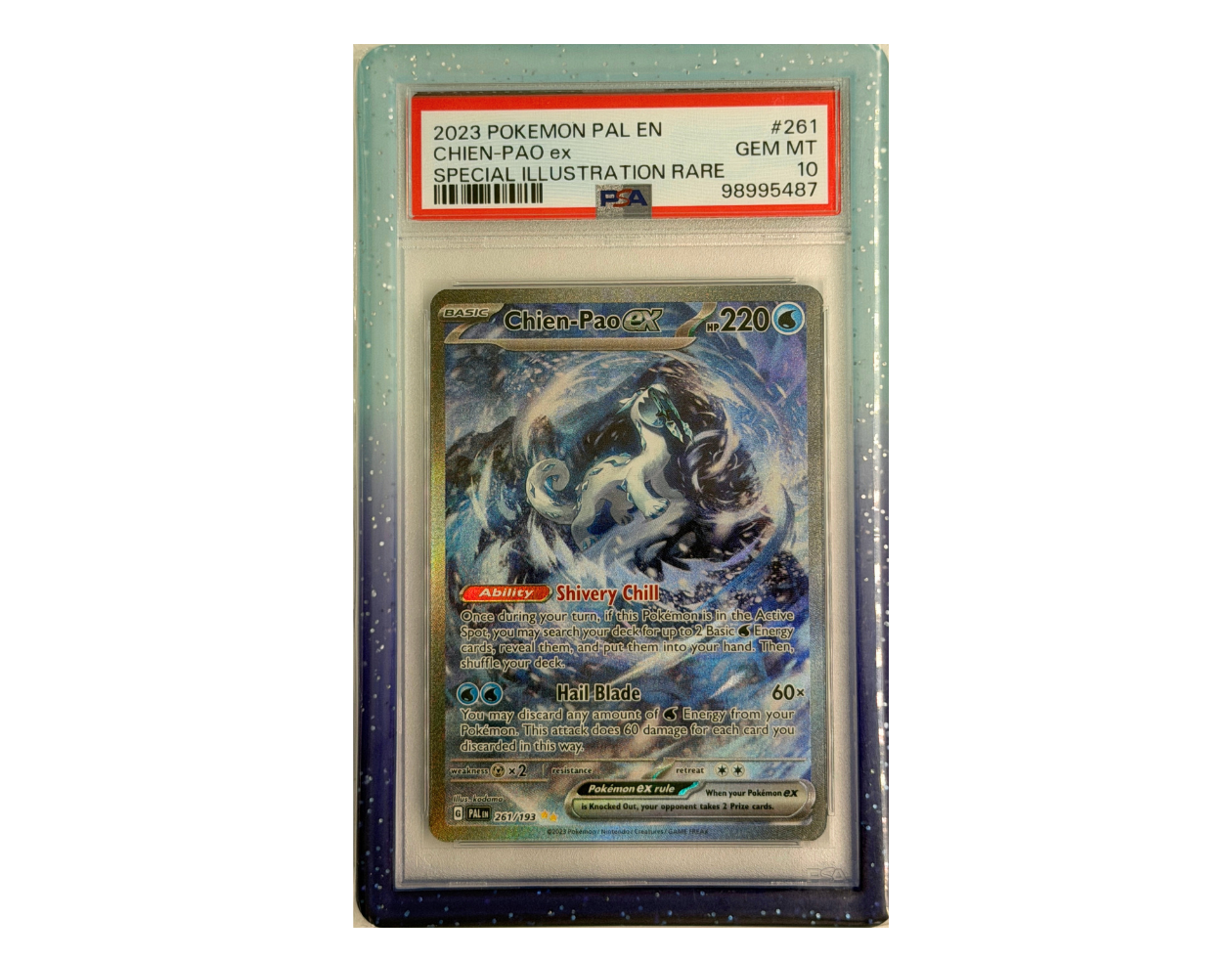 Pokémon Chien-Pao ex (PAL 261) - PSA 10 -  Paldea Evolved