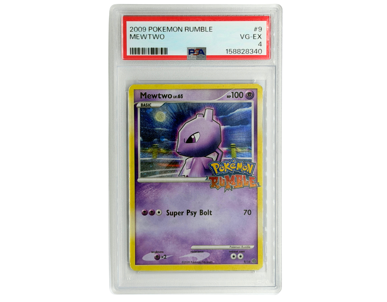 Mewtwo Lv.65 (RM 9) - PSA 4 -  Pokémon Rumble