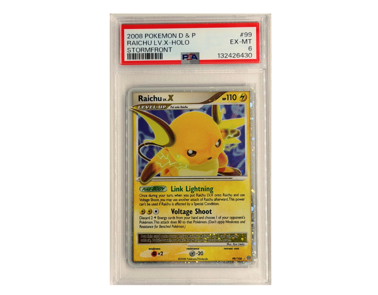 Pokémon Raichu LV.X (STF 99) - PSA 6-  Stormfront