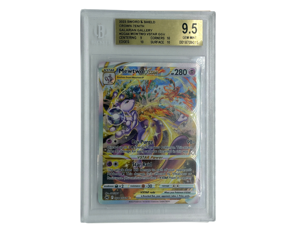 Pokémon Mewtwo VSTAR (CRZ GG44) - Beckett 9.5 - Crown Zenith