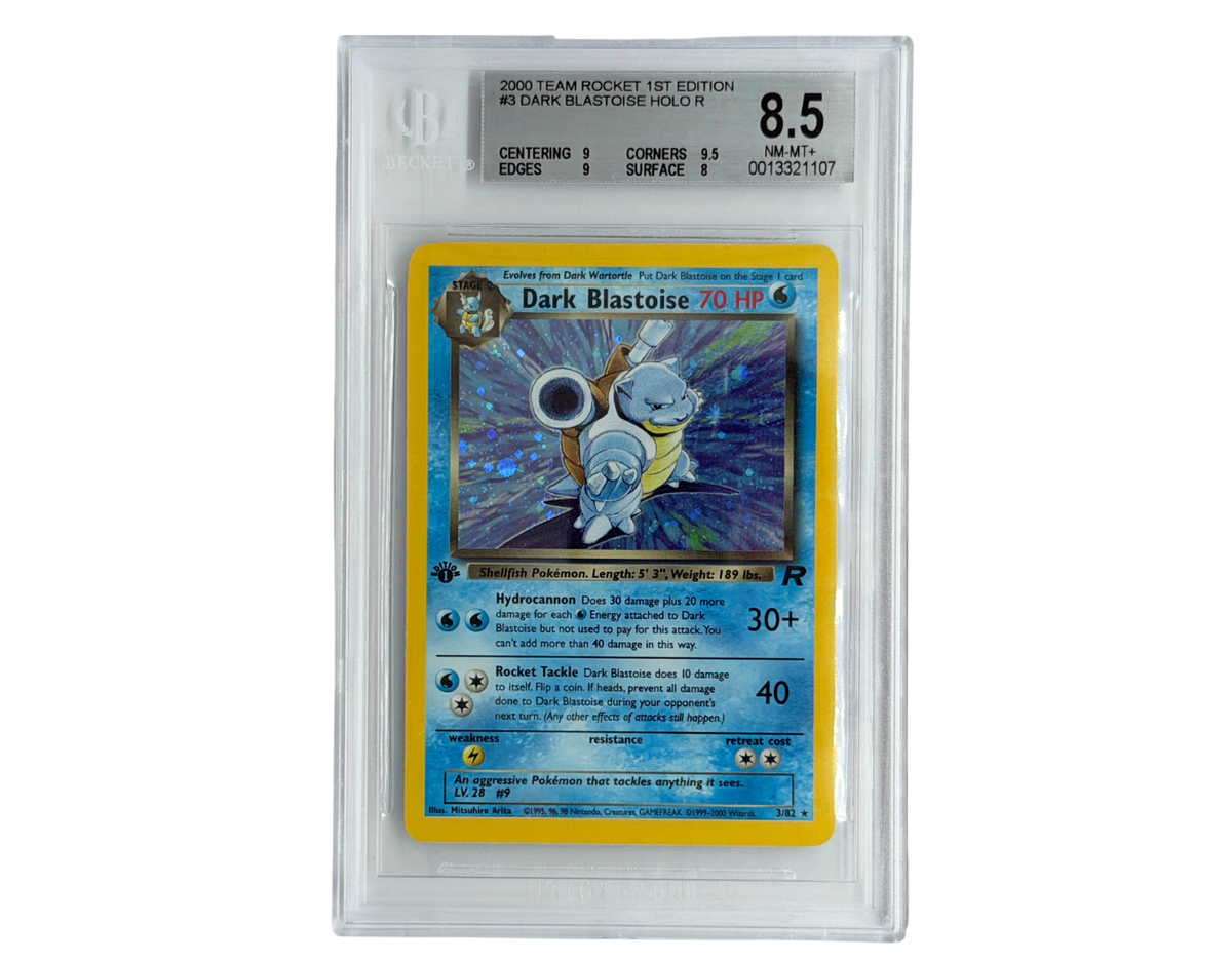 Pokémon Dark Blastoise 1st eidition (TR 3) - Beckett 8.5 - Team Rocket