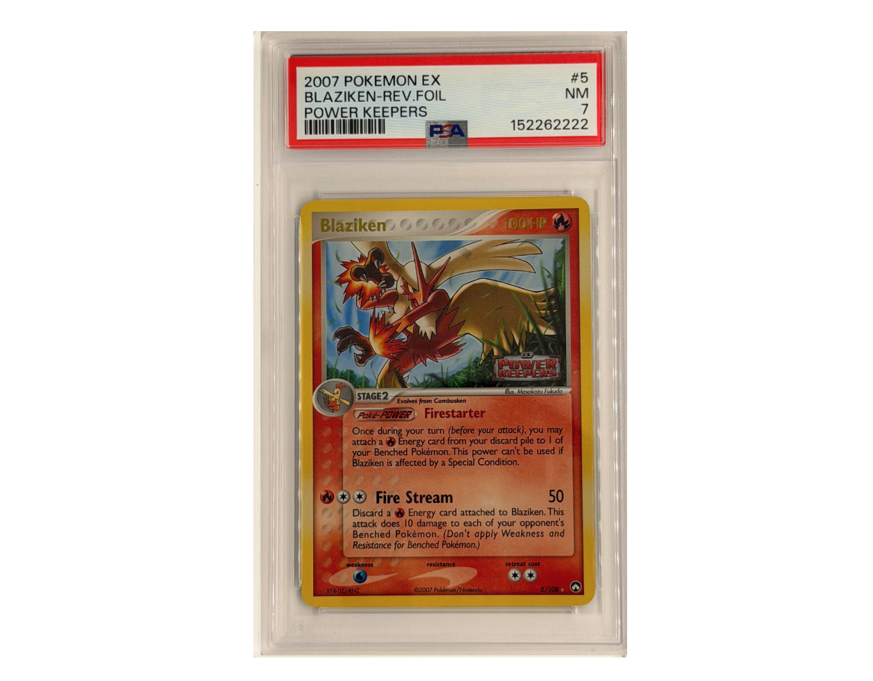 Pokémon Blaziken (PK 5) - PSA 7- EX Power Keepers