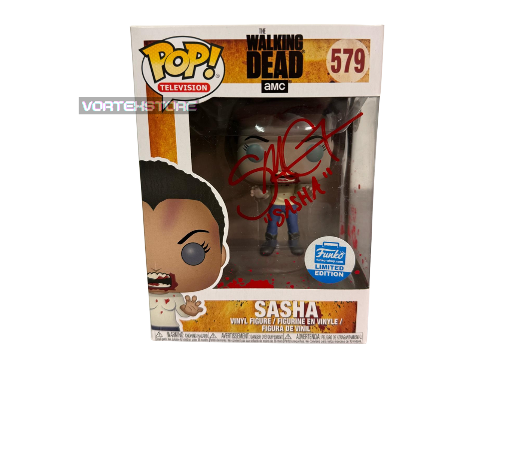 Funko Pop! #579 The Walking Dead: Sasha - podepsaná herečkou Sonequa Martin-Green