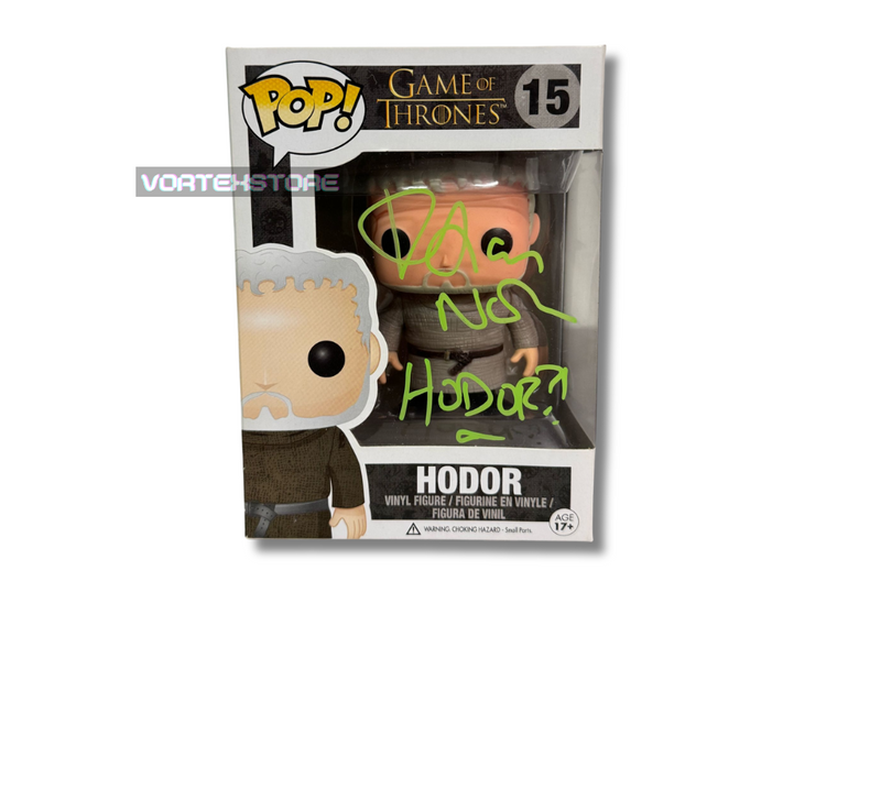 Funko Pop! #15 Game Of Thrones: Hodor - podepsaná hercem Kristian Nairn