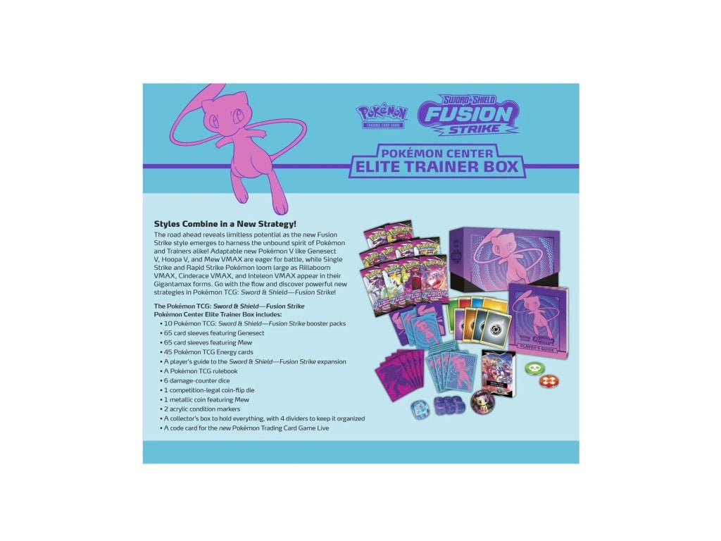 Pokémon Sword & Shield TCG: Fusion Strike Pokémon Center Elite Trainer Box