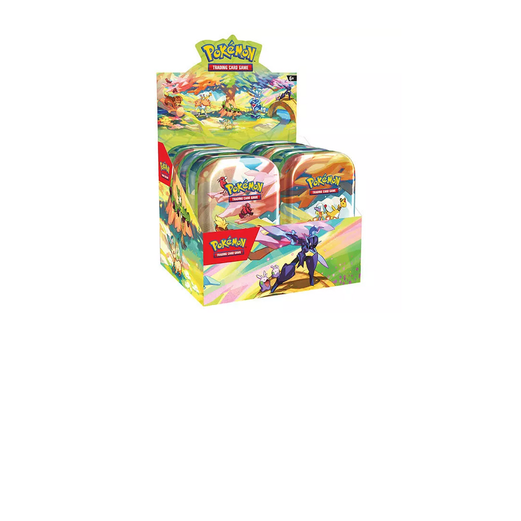 Pokémon Vibrant Paldea Mini Tin Box - 10x Mini Tin Display/case