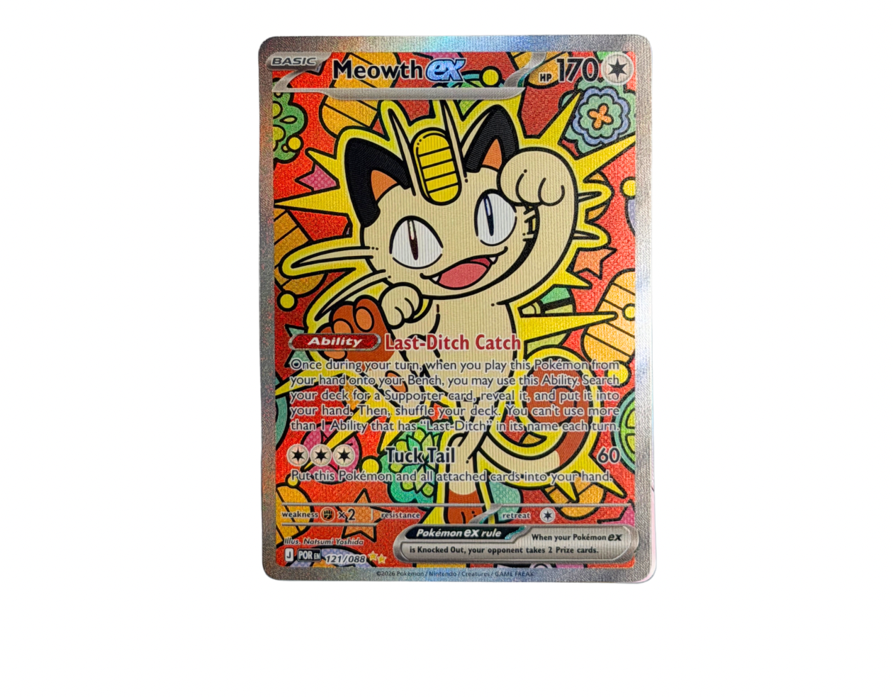 Pokémon Meowth ex (POR 121) - Perfect Order
