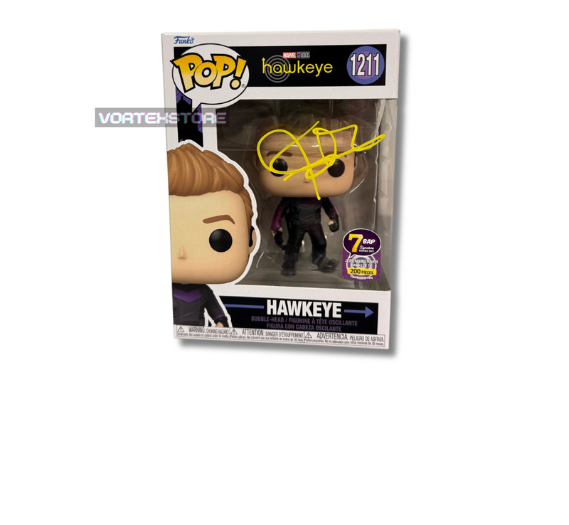 Funko Pop! #1211 Hawkeye - podepsaná hercem Jeremy Renner