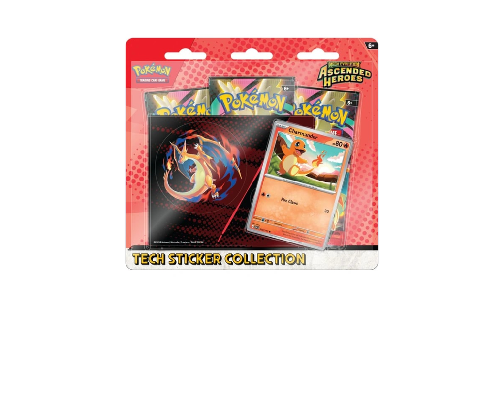 Pokémon Ascended Heroes: Charmander Tech Sticker Collection