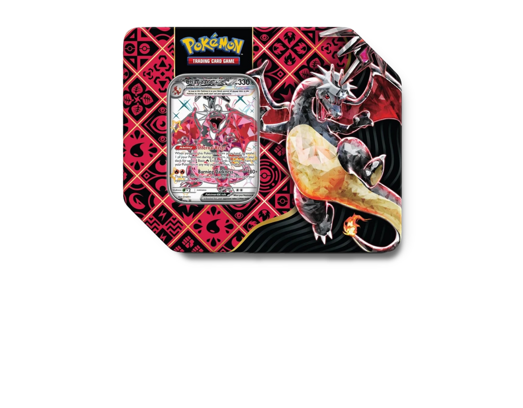 Pokémon Paldean Fates: Tera Charizard ex Tin (US Version)
