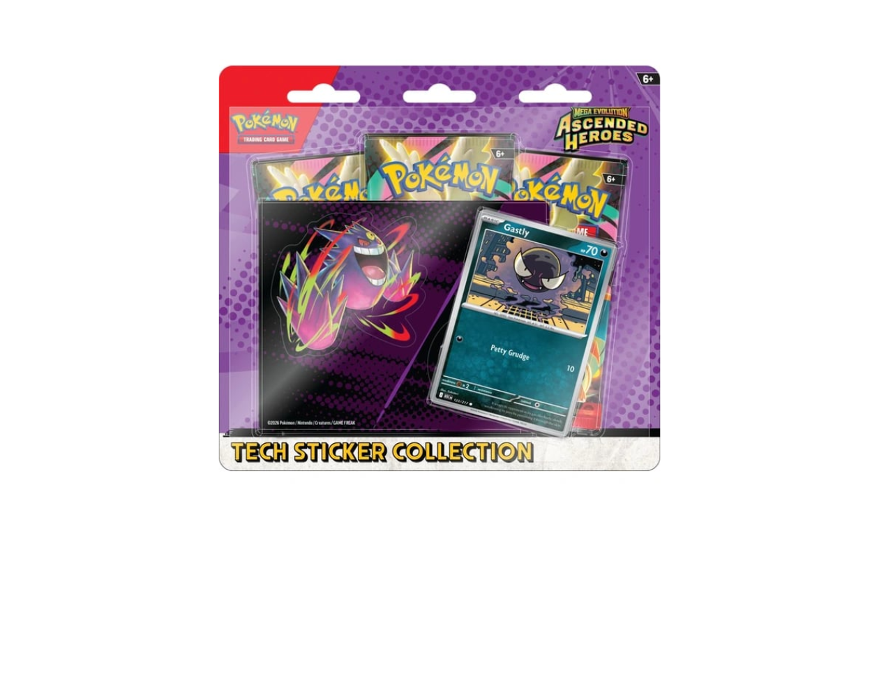 Pokémon Ascended Heroes: Gastly Tech Sticker Collection