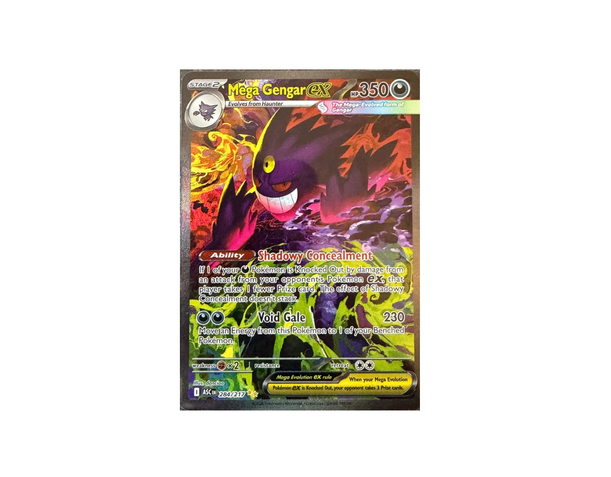 Pokémon Mega Gengar ex (ASC 284) - Ascended heroes