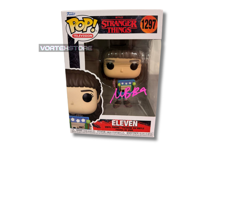 Funko Pop! #1297 Television: Stranger Things - Eleven podepsaná herečkou Millie Bobby Brown