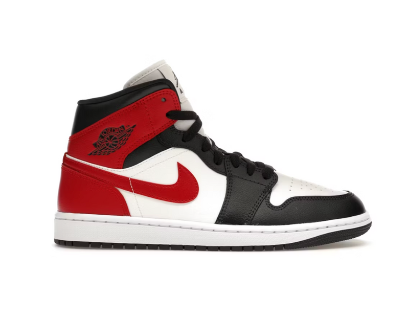 Jordan 1 Mid Gym Red Off Noir