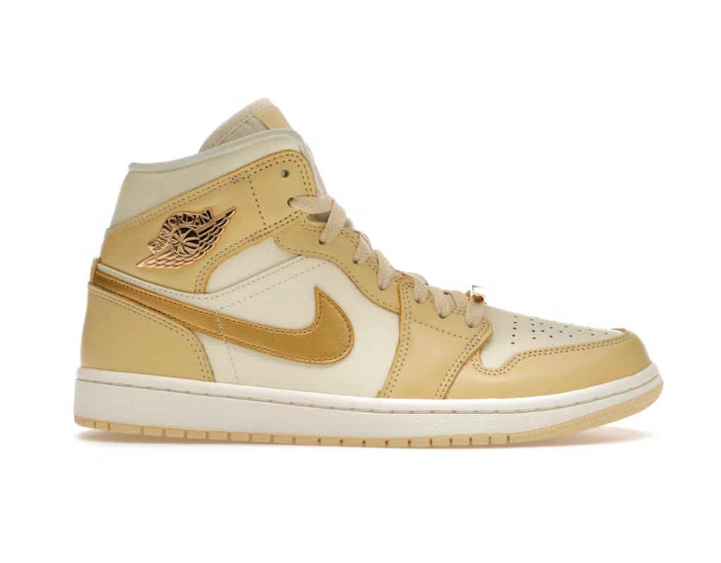 Jordan 1 Mid SE Pale Vanilla Metallic Gold