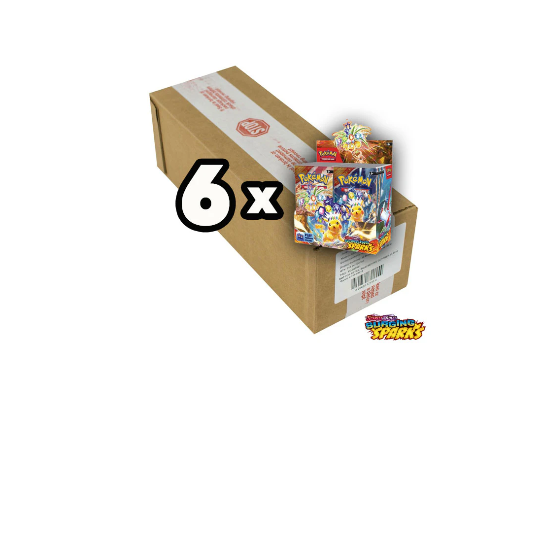 Pokémon Surging sparks 6 Booster Box Case sealed