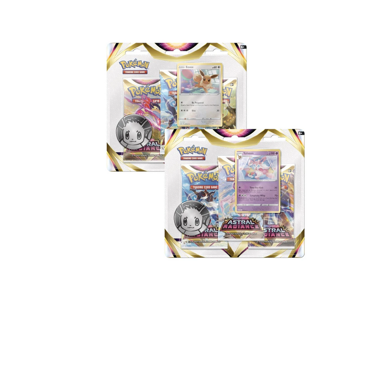 Pokémon TCG Sword & Shield 10 Astral Radiance 3-Pack Blister Eevee / Sylveon