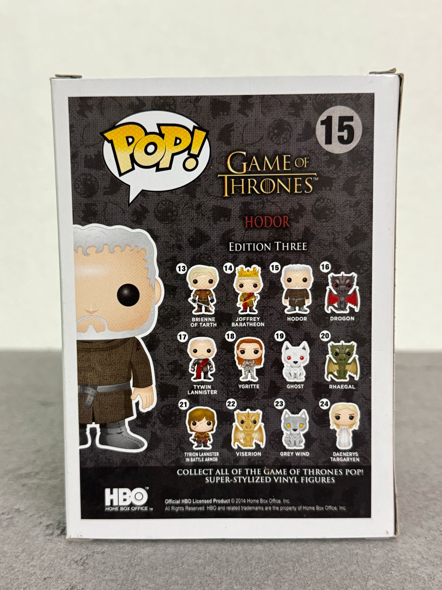 Funko Pop! #15 Game Of Thrones: Hodor - podepsaná hercem Kristian Nairn