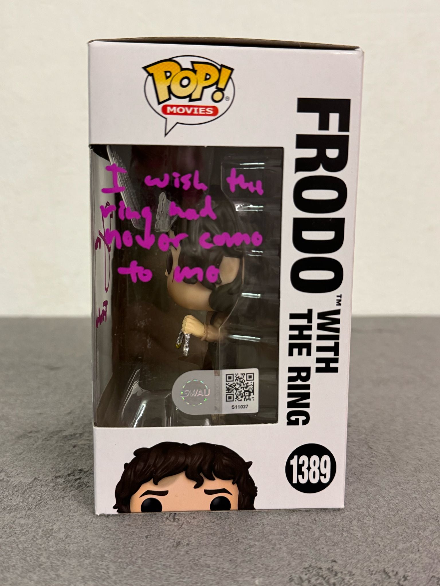 Funko Pop! #1389 The Lord Of The Rings: Frodo - podepsaná hercem Elijah Wood