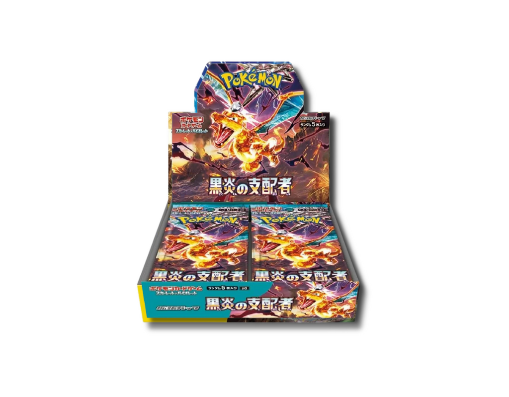 Pokémon Scarlet and Violet Ruler of the Black Flame Booster Box - japonský