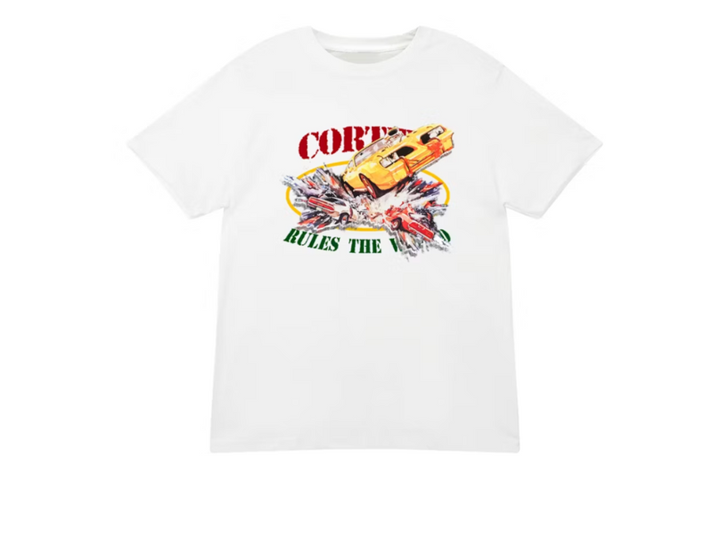 Corteiz Car Crash Tee White