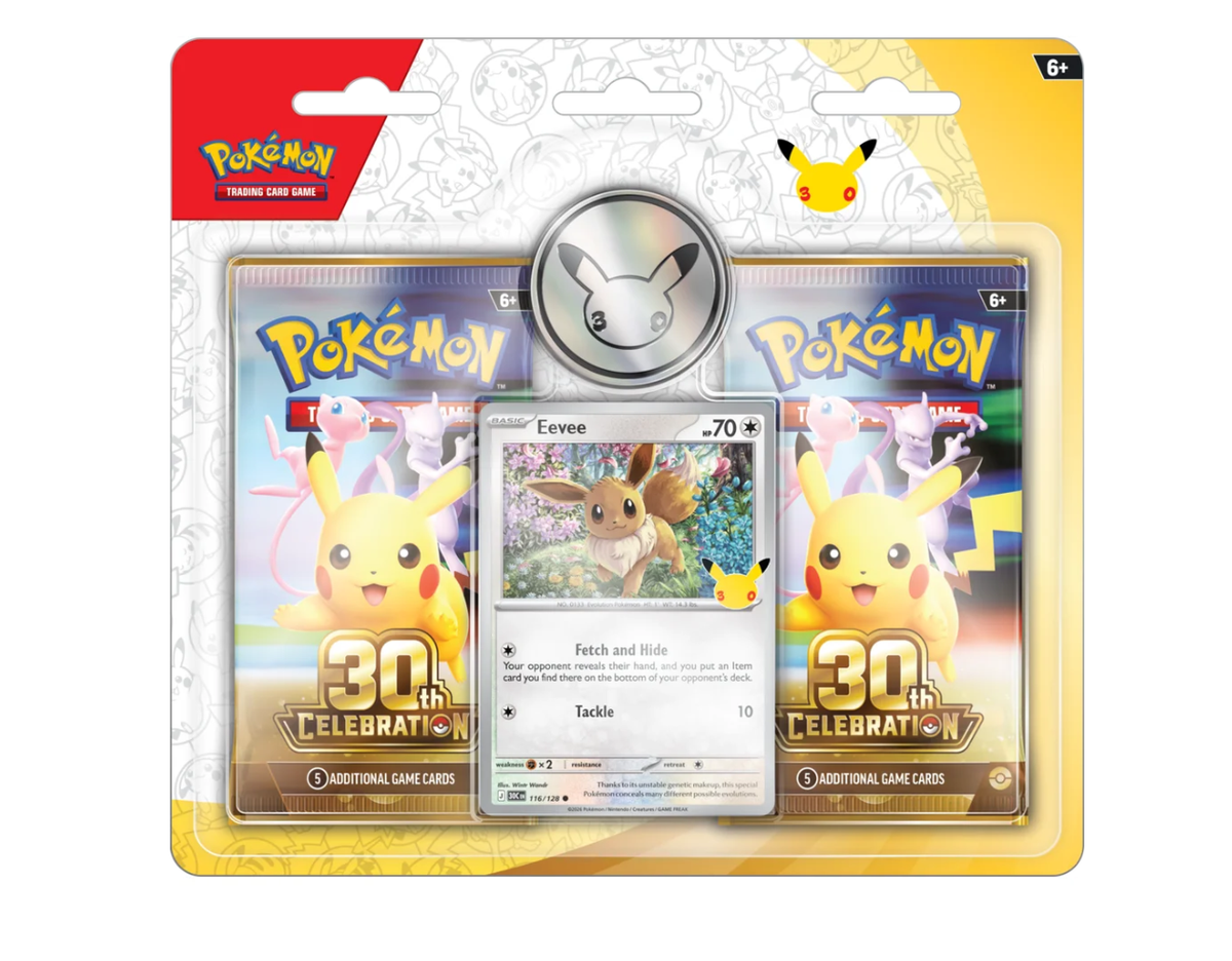 Pokémon 30th Celebration: Eevee 2-Pack Blister