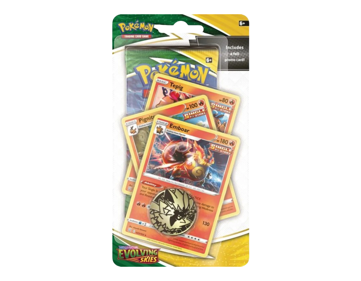 Pokémon Evolving Skies: Emboar Premium Checklane Blister