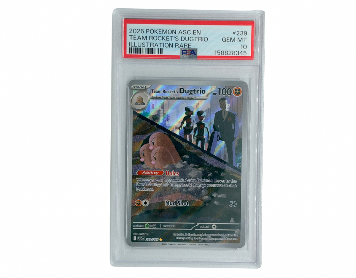 Pokémon Team Rocket's Dugtrio (ASC 239) - PSA 10 - Ascended Heroes