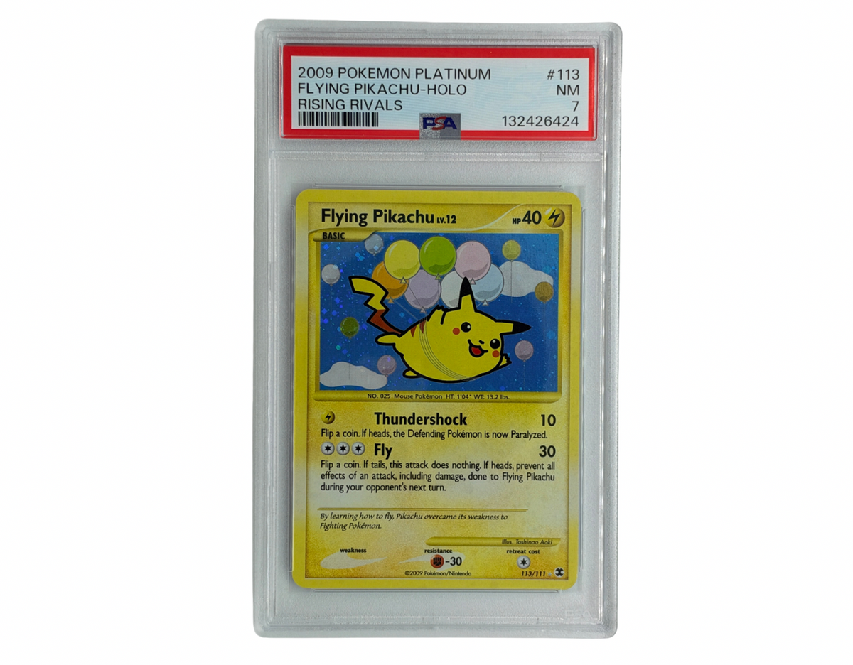 Pokémon Flying Pikachu Lv.12 (RR 113) - PSA 7 -  Rising Rivals